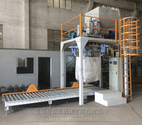 Jumbo Bulk Bag Filler Sistema PLC de operação fácil para um processo de enchimento suave