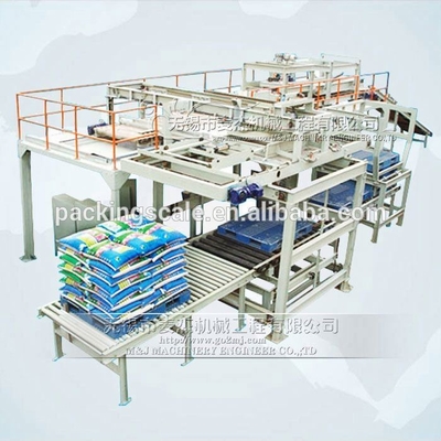Máquina de paletização industrial de alta capacidade para 12000 kg e manuseio de sacos para alimentos para animais