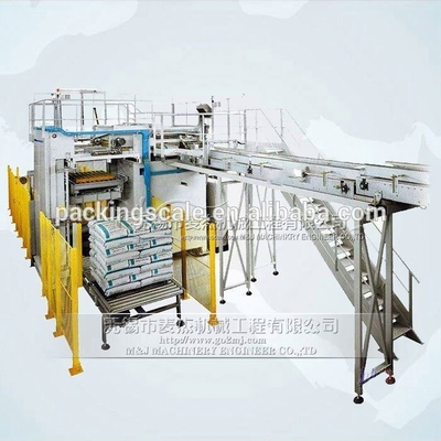 Máquina de paletização industrial de alta capacidade para 12000 kg e manuseio de sacos para alimentos para animais