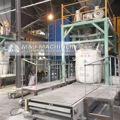 Fácil de operar Sistema PLC 1 tonelada de cimento Big Bag Machine de enchimento para precisão de enchimento