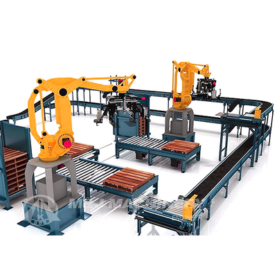 Máquina de paletização totalmente automática para paletização de sacos de cimento robóticos em alta demanda
