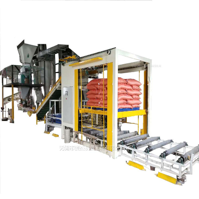 Palletizer automático de grau automático para sacos de arroz de cimento após serviço incluído