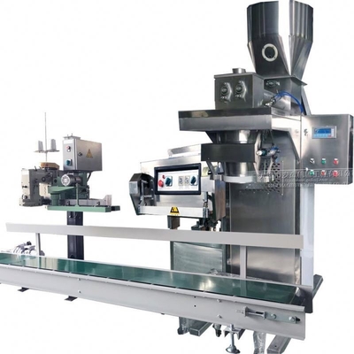 Máquina de enchimento e embalagem de pó de 50 kg com tecnologia semiautomática