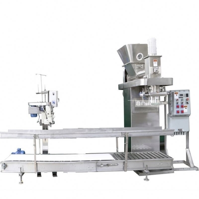 Máquina de enchimento e embalagem de pó de 50 kg com tecnologia semiautomática
