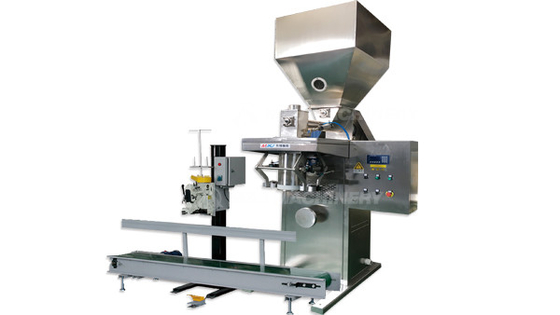 Máquina de enchimento e embalagem de pó de 50 kg com tecnologia semiautomática