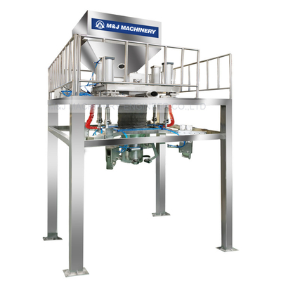 Máquina de embalagem automática de enchimento de sal com balança de saco jumbo em embalagens de plástico