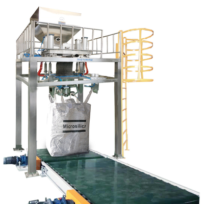 Máquina de embalagem automática de enchimento de sal com balança de saco jumbo em embalagens de plástico