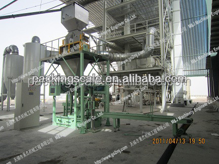 Linha versátil de produção e embalagem de hidróxido de sódio de 8KW com peso de 25-50 kg/saco