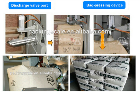 220-415V Máquina de embalagem de mastigação de parede para 25 kg de pó de bentonita em saco de válvula