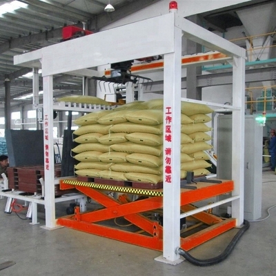 Empilhadeira de sacos transportadores para paletes para sacos de alimentos para animais Velocidade de empilhamento 600-800 sacos/hora