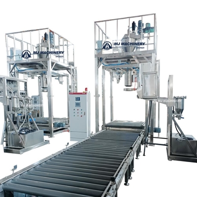 Máquina de enchimento semiautomática granular de sacos grandes de areia de 110V com equipamento de enchimento de areia a granel PLC 450 KG
