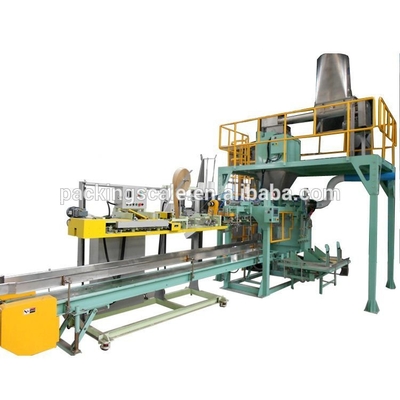 Máquina de embalagem de farinha totalmente automática para fábrica 6 sacos/min 10kg 25kg 50kg