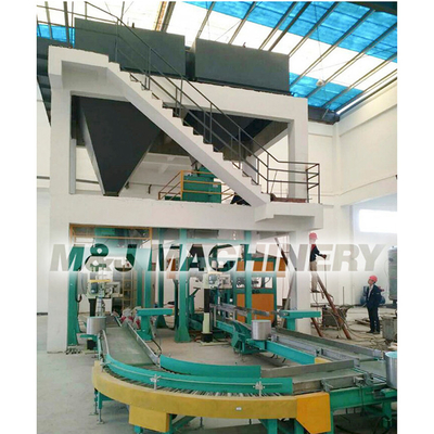 Máquina de embalagem de sacos totalmente automática de 280 kg para desempenho de preenchimento de 10 kg 25 kg