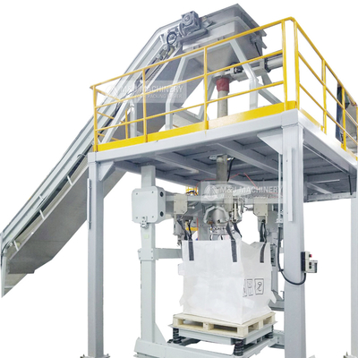 Máquina de enchimento de pó de material de cátodo de bateria de lítio de 1-2 toneladas para sacos a granel