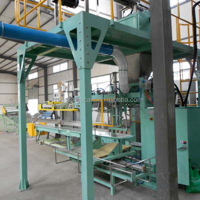 Material de embalagem de papel Máquina de embalagem automática completa 10kg 25kg 30kg Saco de boca aberta