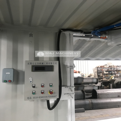 Sistema móvel de pesagem e ensacadura em contentores a motor elétrico