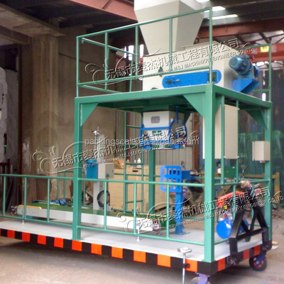 Linha de embalagem de alimentos para cães para sacos de tecido de PP de 3 a 20 kg Acionada por sistemas pneumáticos elétricos