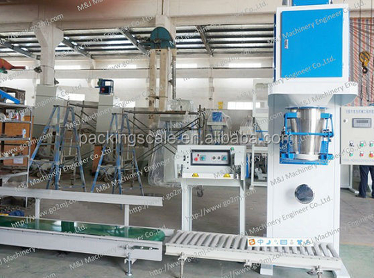 Linha de embalagem de alimentos para cães para sacos de tecido de PP de 3 a 20 kg Acionada por sistemas pneumáticos elétricos