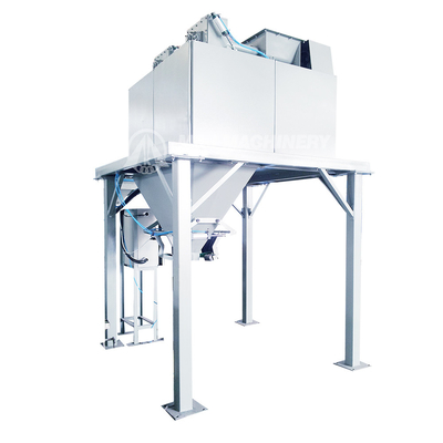 Máquina de embalagem de farelos de trigo de 25 kg a 50 kg com alta velocidade de embalagem e tamanho de 3*0,8*2,8 m