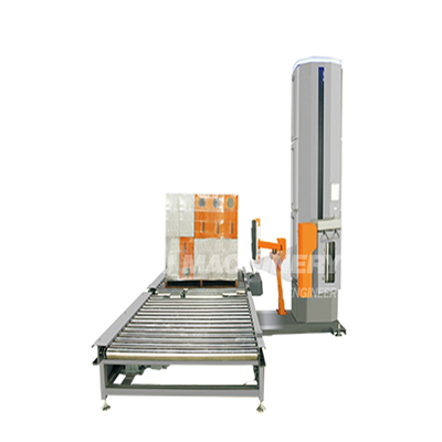 Máquina de embalagem automática de paletes para embalagens de latas