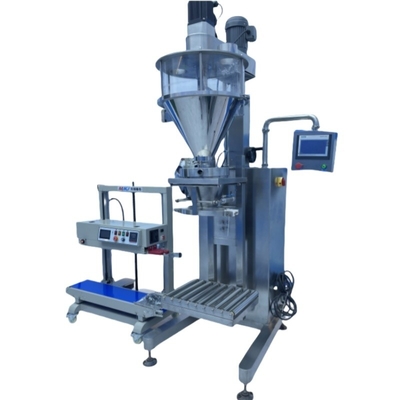 Máquina de embalagem de sal semiautomática para sacos e bolsas de pó de 5 kg, 10 kg, 20 kg, 25 kg e 50 kg