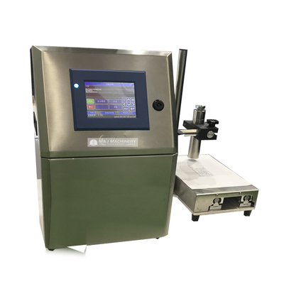 Máquina de impressão a jato de tinta para rotulagem semiautomática da indústria de embalagens alimentares