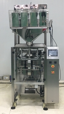 Máquina de embalagem de grãos de arroz totalmente automática e acionada a eletricidade para alimentos em sacos 100-2000g