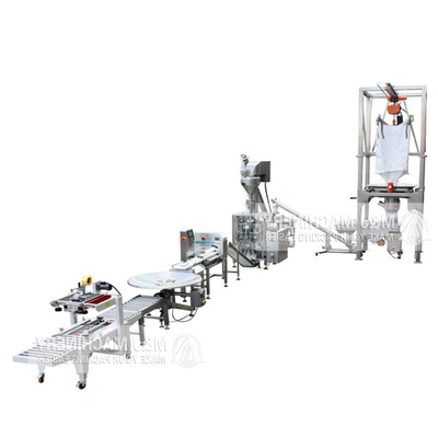 Máquina de embalagem de grãos de arroz totalmente automática e acionada a eletricidade para alimentos em sacos 100-2000g