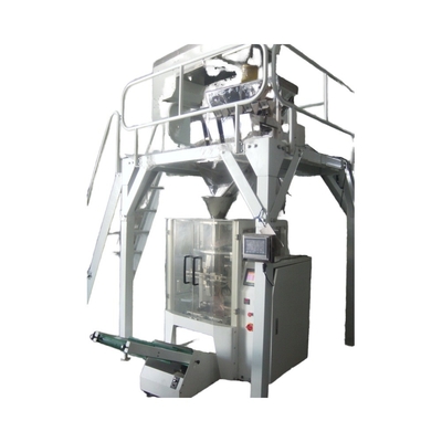 Máquina de embalagem de grãos de arroz totalmente automática e acionada a eletricidade para alimentos em sacos 100-2000g