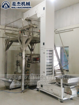 Manuseio de material de embalagem de papel facilitado com transportador elevador de balde tipo Z
