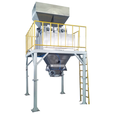 Máquina de embalagem de fertilizantes orgânicos semiautomática de 25 kg a 50 kg