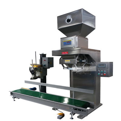 Máquina de embalagem de enchimento de grãos de 25 kg a motor elétrico para produção de alimentos e bebidas