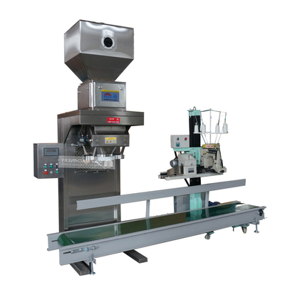 Máquina automática de embalagem de grânulos de grãos de café de 25 kg a 50 kg com accionamento elétrico
