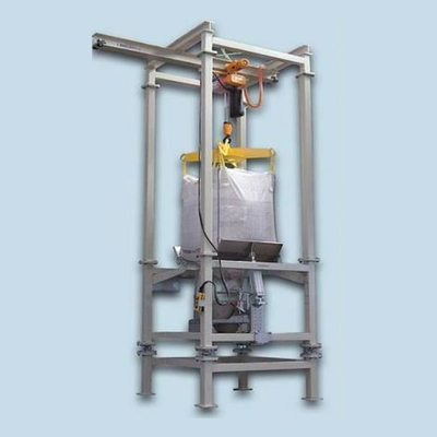 Desenho sanitário Semi-automático 1500kg Big Bag Descharger com papel material de embalagem