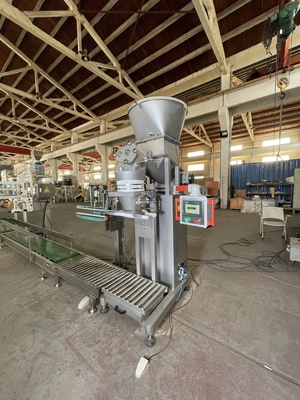Máquina de embalagem em pó de 25 kg para enchimento de produtos químicos e alimentares em embalagens em saco de pé