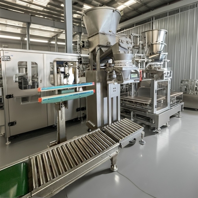Máquina semiautomática de embalagem de pó de 5 a 10 kg para triturados de coco